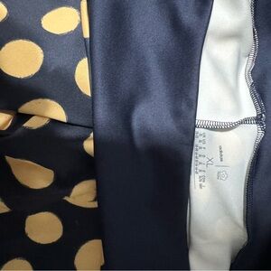 adidas Navy and Gold Polka Dot Athletic Set